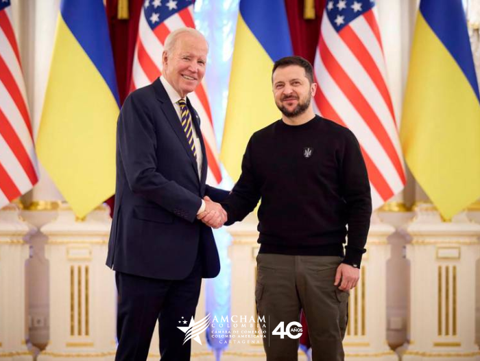 En medio de la guerra, el presidente de EE.UU., Joe Biden, llega de sorpresa a Ucrania