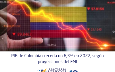 PIB de Colombia crecería un 6,3% en 2022, según proyecciones del FMI