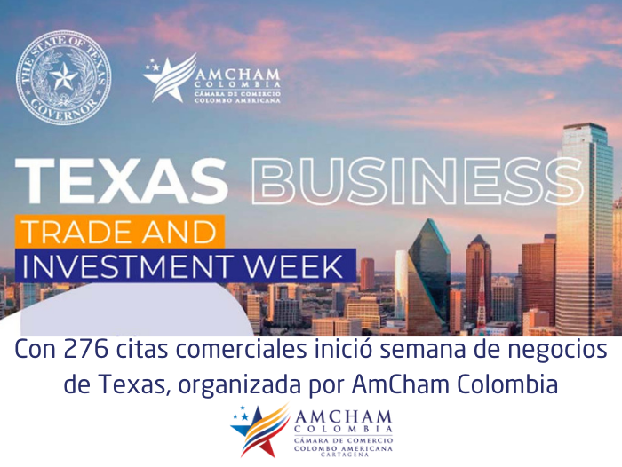 Con 276 citas comerciales inició semana de negocios de Texas, organizada por AmCham Colombia