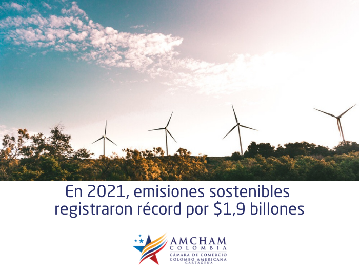 En 2021, emisiones sostenibles registraron récord por $1,9 billones