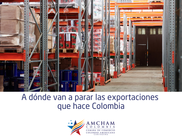 A dónde van a parar las exportaciones que hace Colombia
