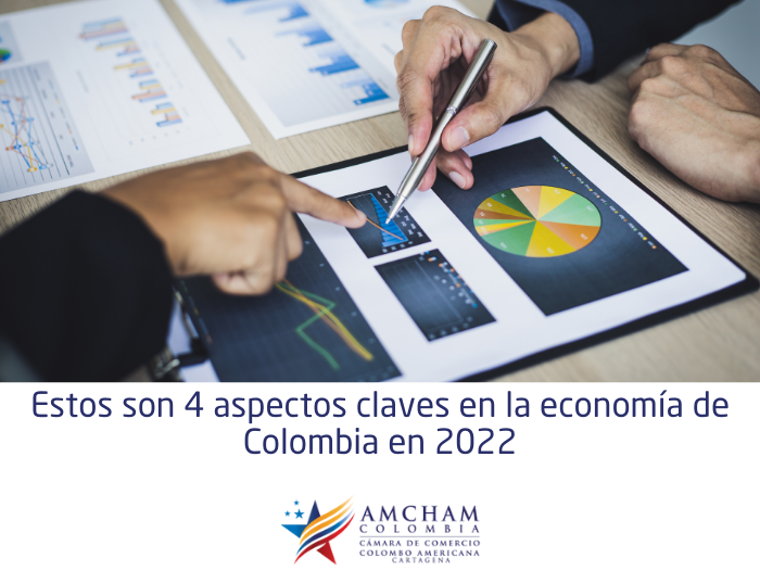 Estos son 4 aspectos claves en la economía de Colombia en 2022