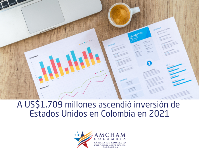 A US$1.709 millones ascendió inversión de Estados Unidos en Colombia en 2021
