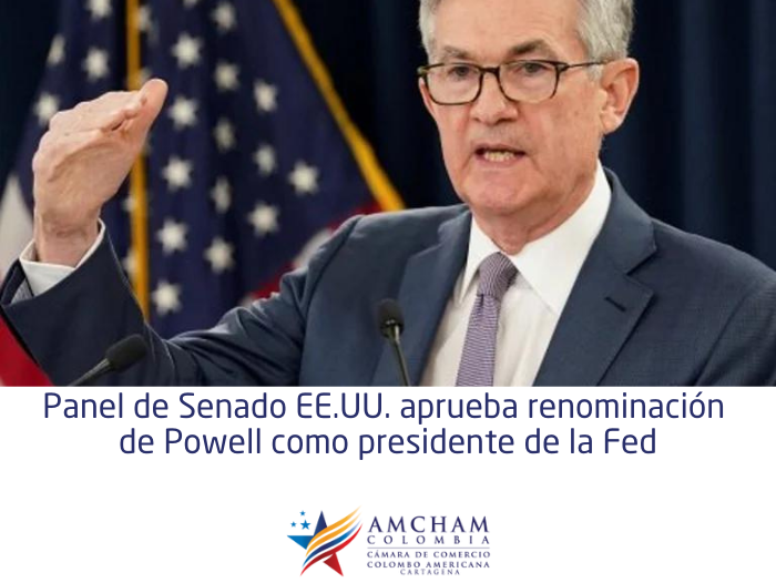 Panel de Senado EE.UU. aprueba renominación de Powell como presidente de la Fed