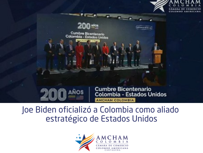 Joe Biden oficializó a Colombia como aliado estratégico de Estados Unidos