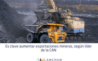 Es clave aumentar exportaciones mineras, según líder de la CAN