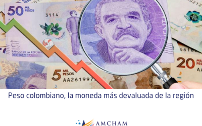 Peso colombiano, la moneda más devaluada de la región