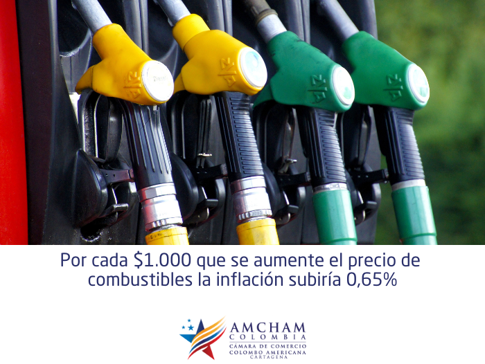 Por cada $1.000 que se aumente el precio de combustibles la inflación subiría 0,65%
