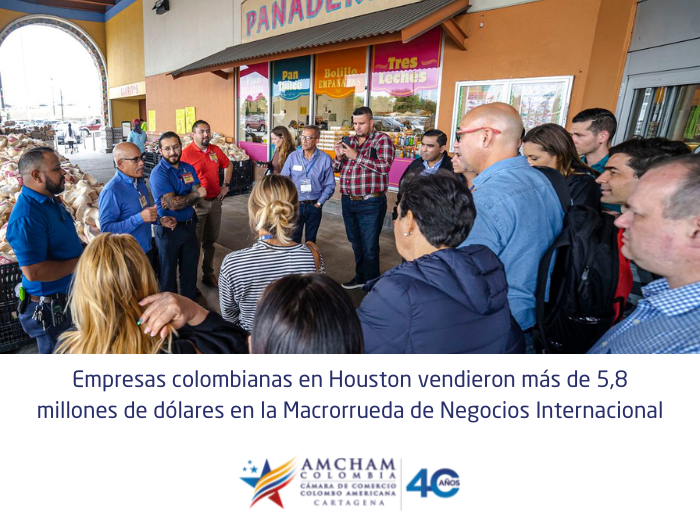 Empresas colombianas en Houston vendieron más de 5,8 millones de dólares en la Macrorrueda de Negocios Internacional