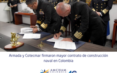 Armada y Cotecmar firmaron mayor contrato de construcción naval en Colombia