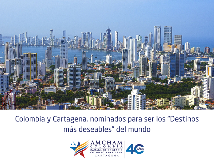 Colombia y Cartagena, nominados para ser los “Destinos más deseables” del mundo