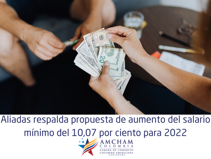 Aliadas respalda propuesta de aumento del salario mínimo del 10,07 por ciento para 2022