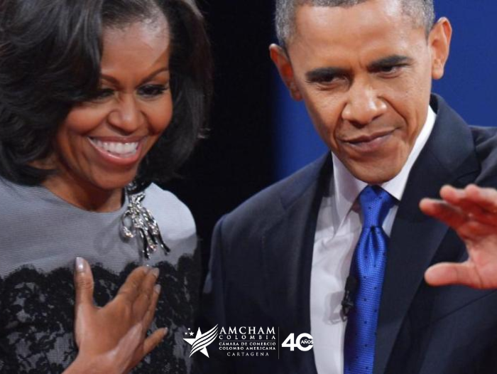 Barack y Michelle Obama entusiasman a la Convención Demócrata, en EE. UU.